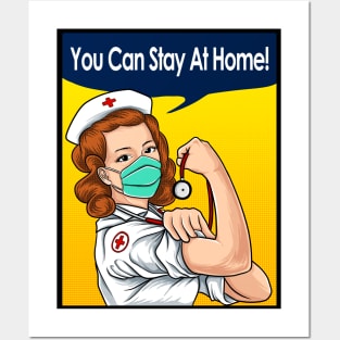 you can stay at home Posters and Art